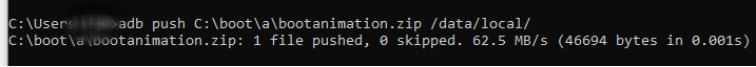 ADB Push Command